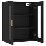 vidaXL Armoire murale suspendue Noir 69 5x34x90 cm