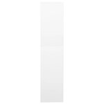 Armoire de bureau classique rangement dossiers 90 x 40 x 180 cm avec 3 étagères réglables en acier blanc 02_0046915