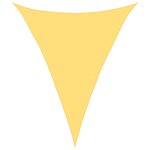 vidaXL Voile d'ombrage 160 g/m² Beige 5x7x7 m PEHD