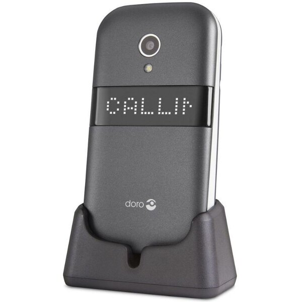 Téléphone mobile à clapet  avec appareil photo doro 6050 - gris