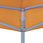 vidaXL Toit de tente de réception 4x3 m Orange 270 g/m²