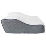 vidaXL Oreiller avec oreiller Blanc 60 x 34 x 11 cm Polyester