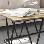 vidaXL Table basse chêne artisanal 100 x 50 x 40 cm