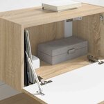 vidaXL Meuble TV mural Sonoma 60 x 31 x 29.5 cm Bois d'ingénierie