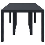 vidaXL Table de jardin pour repas Anthracite 300 x 100 x 73 cm