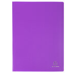 Protège-documents En Polypropylène 5/10e Opak Pochettes Cristal 100 Vues - A4 - Couleurs Assorties - X 10 - Exacompta
