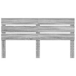 vidaXL Tête de lit Gris Sonoma 200 cm Bois d'ingénierie