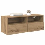 vidaXL Meubles TV muraux 2 Pièces Chêne artisanal 80 x 30 x 30 cm