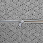 vidaXL Coussin pour jambes Géométrique Gris 52 x 20 x 11 cm