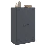 vidaXL Buffet anthracite 67x39x107 cm acier