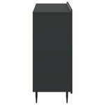 vidaXL Buffet Noir 89 x 34 5 x 82 cm Bois d'ingénierie
