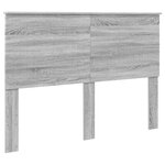 vidaXL Tête de lit Gris Sonoma 140 cm Bois d'ingénierie
