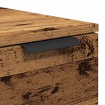 vidaXL Table basse vieux bois 50x50x36 cm bois d'ingénierie