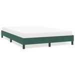 vidaXL Cadre de lit sans matelas vert foncé 160x210 cm velours