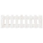 vidaXL Lit surélevé de jardin design de clôture 100x30x30cm pin massif