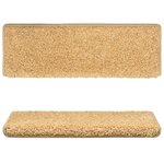 vidaXL Tapis d'escalier 5 Pièces 65x21x4 cm Beige