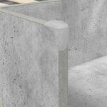 vidaXL Cadre de Lit Élevé pour Enfants 2 Pièces Béton Bois d'ingénierie