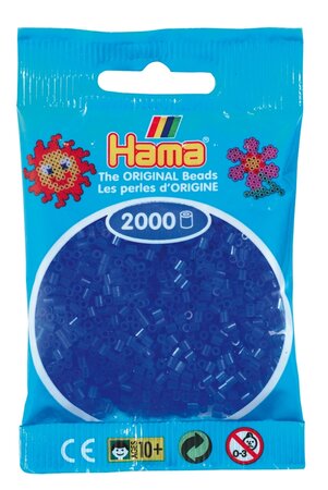 2 000 perles mini (petites perles Ø2 5 mm) bleu néon