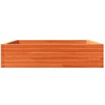 vidaXL Jardinière cire marron 100x100x23 cm bois de pin massif
