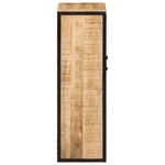 vidaXL Armoire de salle de bain 40x27x90cm bois massif manguier et fer