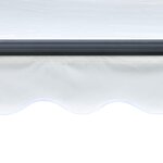 vidaXL Auvent manuel rétractable avec LED 300x250 cm Crème