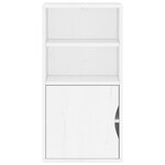 vidaXL Armoire latérale ODDA blanc 40x24x79 cm bois massif pin