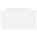 vidaXL Cadre de lit sans matelas blanc 75x190 cm