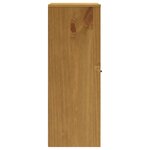 vidaXL Dessus pour buffet haut avec porte vitrée FLAM bois massif pin