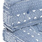 vidaXL Coussin de canapé palette Indigo Tissu Patchwork