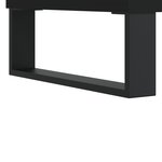 vidaXL Armoire à disques noir 121x38x48 cm bois d'ingénierie