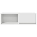vidaXL Meubles TV 2 Pièces blanc 80x31x25 5 cm bois d'ingénierie