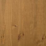 vidaXL Meuble TV avec porte vitrée FLAM 158x40x50cm bois massif de pin