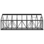 vidaXL Serre en verre Anthracite 155x395 5x191 cm Aluminium