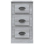 vidaXL Buffet sonoma gris 36x35 5x67 5 cm bois d'ingénierie