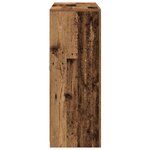 Buffet vidaXL avec Lumières LED Vieux Bois 163x37x100 cm Bois d'ingénierie
