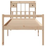 vidaXL Lit bibliothèque sans matelas 100x200 cm bois massif de pin