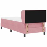 vidaXL Lit à ressorts avec matelas Rose 80 x 200 cm Velours