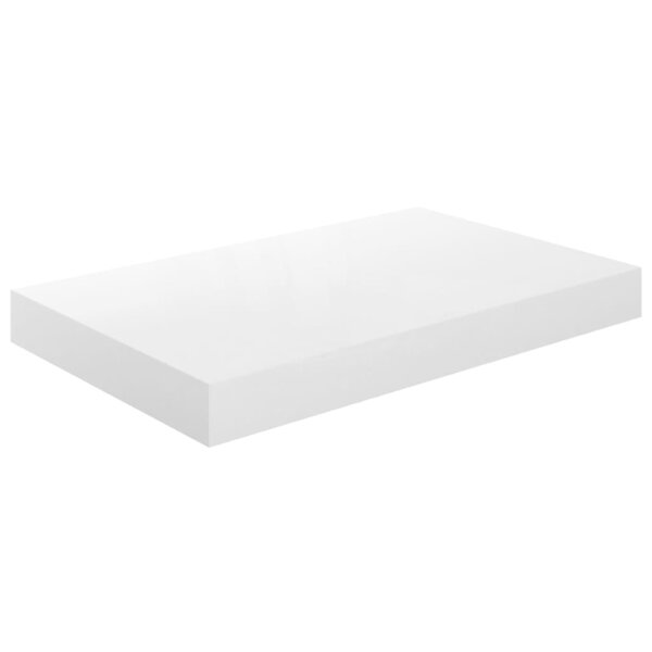 vidaXL Étagère murale flottante Blanc brillant 40x23x3 8 cm MDF