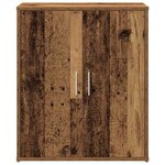 vidaXL Haut Armoire Montage mural 2 Pièces Bois ancien 60 x 31 x 70 cm