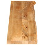 vidaXL Dessus de table à bord vivant 180x40x2 5cm bois massif manguier
