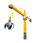 Dickie 203729025 - Grue radio commandée Titan Crane