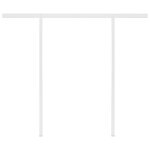 vidaXL Auvent rétractable automatique et poteaux 3x2 5m Jaune et blanc