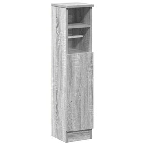 vidaXL Meuble de salle de bain avec porte-rouleau sonoma gris
