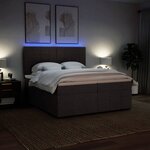 vidaXL Sommier à lattes de lit avec matelas Marron foncé 200x200 cm