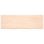 vidaXL Étagère murale 180x60x(2-6) cm bois de chêne massif non traité