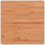 vidaXL Dessus de table 50x50x2 5 cm carré bois massif de hêtre