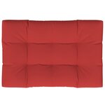 vidaXL Coussin de palette rouge 120x80x12 cm tissu