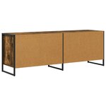 vidaXL Meuble TV Chêne Fumé 140 x 36 x 49.5 cm Bois d'ingénierie