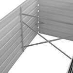 vidaXL Lit surélevé de jardin Anthracite 320x80x77 cm Acier galvanisé
