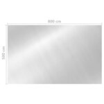 Vidaxl couverture de piscine rectangulaire 800x500 cm pe argenté